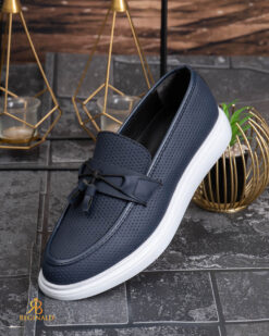 Mocasini de barbati casual, albastri închis, talpa inalta ultra-usoara – AD959 - immagine 3