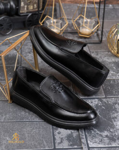 Mocasini de barbati casual, negri, talpa inalta ultra-usoara – AD960