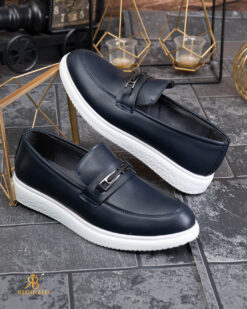 Mocasini de barbati casual, albastri închis, talpa inalta ultra-usoara – AD963