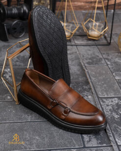 Mocasini de barbati casual, Maro, Double Monk Strap, talpa inalta ultra-usoara – AD967 – Image 5