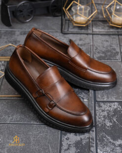 O perspectivă alternativă asupra modelului Mocasini de barbati casual, Maro, Double Monk Strap, talpa inalta ultra-usoara – AD967