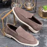 Mocassins Reginald Premium - 100% en cuir naturel retourné - P2042