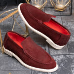 Mocassini Loafers Reginald Premium - 100% in pelle naturale rovesciata - P2041