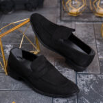 Pantofi de bărbați / Loafers din piele intoarsa - P2078