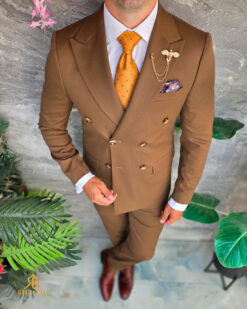 Una visione alternativa del Costum de bărbați, Maro: Sacou si Pantalon, Double Breasted- C5581