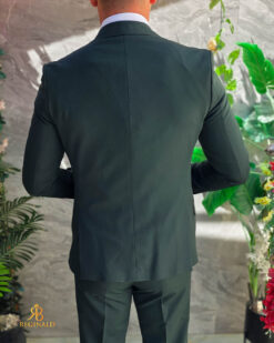 Costum de bărbați, verde: Sacou, Vesta si Pantalon- C5590 - Imagen 6