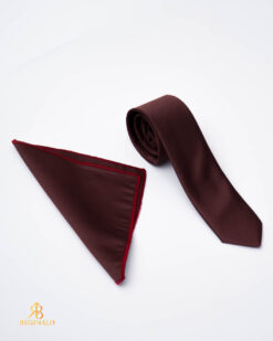 Set Cravata si batista visinie satin - CV1327