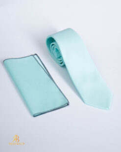 Set Cravata si batista turcoaz deschis - CV1328