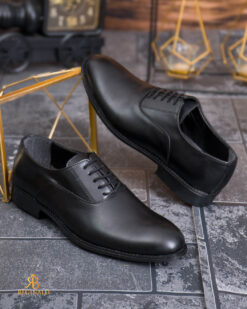 Scarpe classiche da uomo – Pelle ecologica nera - P2090