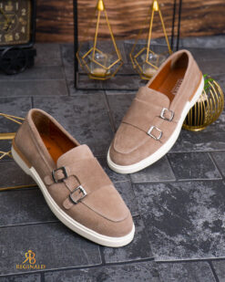 O perspectivă alternativă asupra modelului Pantofi Loafers Reginald, maro, din piele 100% naturala - P2069