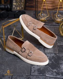 Pantofi Loafers Reginald, maro, din piele 100% naturala - P2069