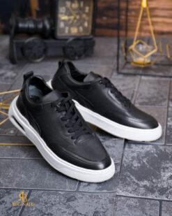Autre point de vue sur le principe Sneaker de barbati, negri, din piele naturala- P2074