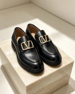 Una visione alternativa del Mocasini de barbati casual, negri, talpa inalta ultra-usoara – AD998