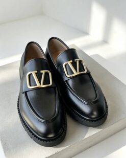 Mocasini de barbati casual, negri, talpa inalta ultra-usoara – AD998