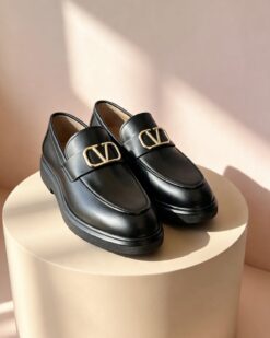 Mocasini de barbati casual, negru , talpa inalta ultra-usoara – AD999