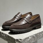 Mocasini de barbati casual, maro, talpa inalta ultra-usoara – AD997