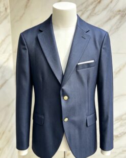 Sacou de bărbați, Slim Fit, Bleumarin texturat- SC1152
