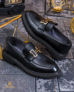 Mocasini de barbati casual, negri, talpa inalta ultra-usoara – AD996