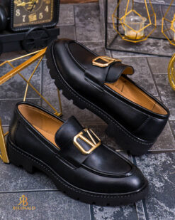 Mocasini de barbati casual, negri, talpa inalta ultra-usoara – AD998