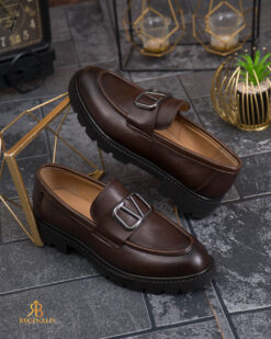 Mocasini de barbati casual, maro, talpa inalta ultra-usoara – AD995
