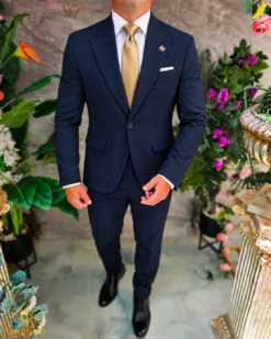 Sacou de bărbați, Slim Fit, Bleumarin in carouri- SC1155